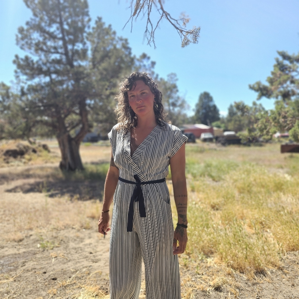 Jumpsuit with belt